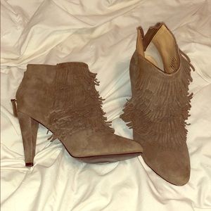 Banana Republic Fringe Boho Ankle Booties